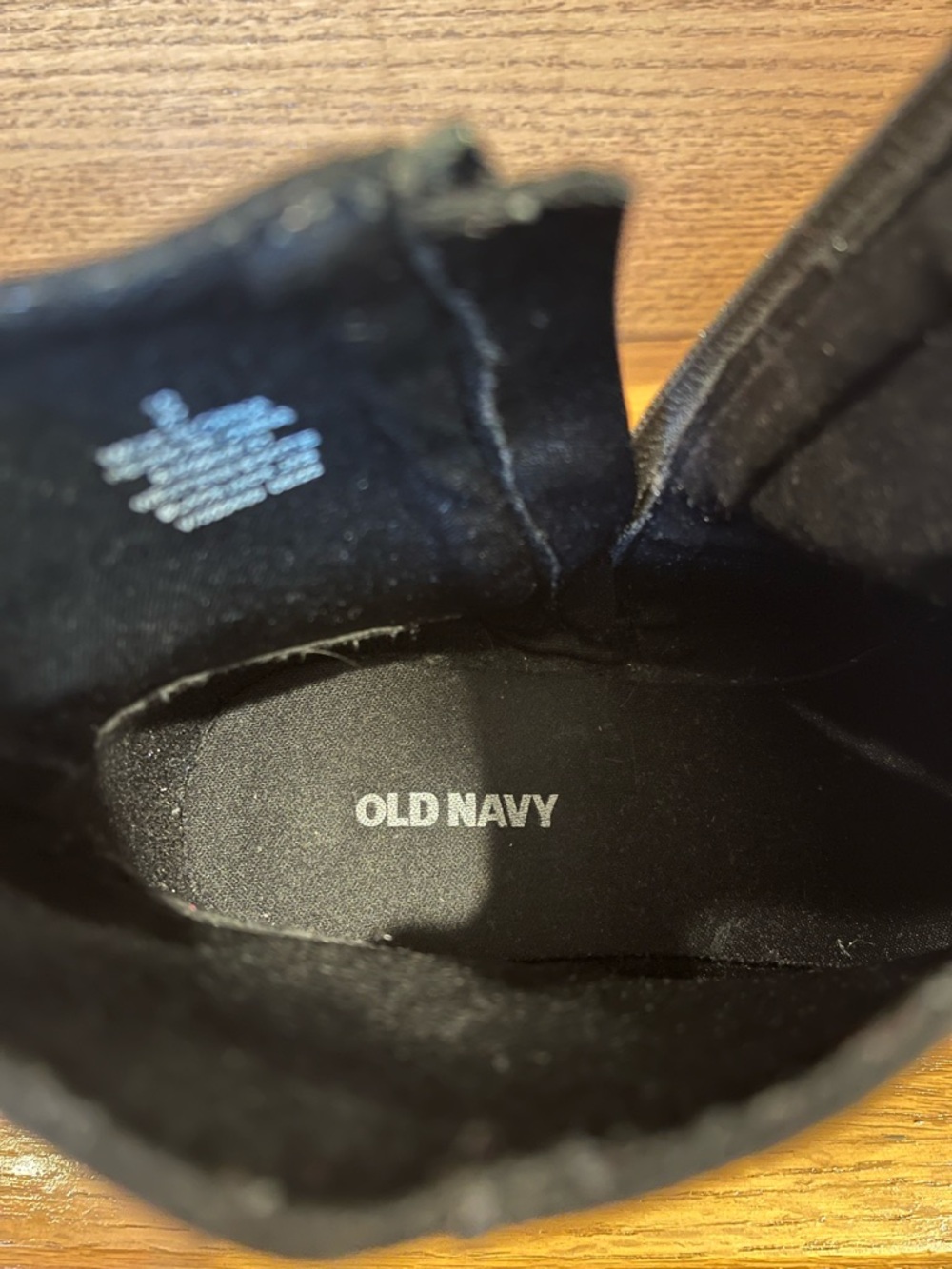 Old Navy Black Faux Suede Western Ankle Boots Women's Classic Block Heel - Picture 9 of 10